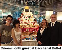 Bacchanal Buffet at Caesars one millionth guest