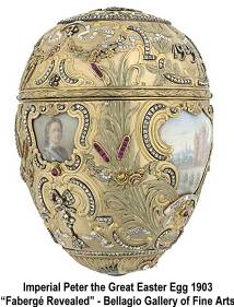 Bellagio Gallery of Fine Arts - 'Faberge Revealed', Imperial Peter the Great Easter Egg, 1903