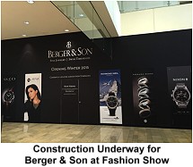 Berger and Son construction at Fashion Show Mall