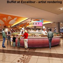 Buffet at Excalibur - artist rendering
