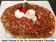 Hash House A Go Go anniversary pancake