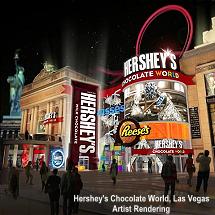 Hershey's Chocolate World, Las Vegas - artist rendering
