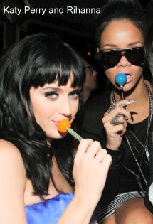Katy Perry and Rihanna Enjoy Sugar Factory Couture Pops