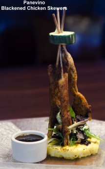 Panevino blackened chicken skewers
