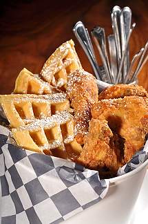 Pbr Rock Bar & Grill Fried chicken and Waffles