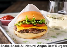 Shake Shack all-natural angus beef burgers
