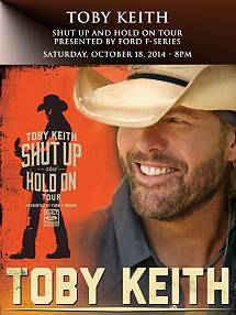 Toby Keith Tour 2014 banner